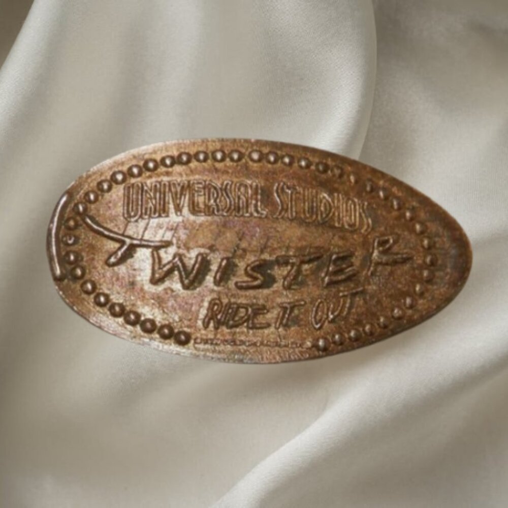 RETIRED Universal Studios Twister Elongated Smashed Pressed Penny - Ride It Out